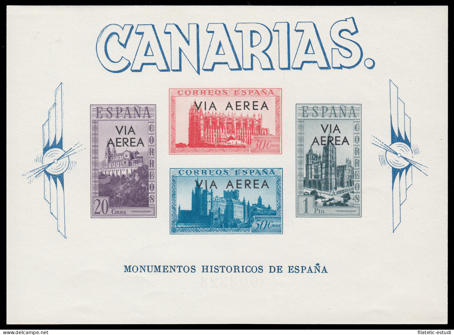 España Spain Canarias 62 1938 Monumentos Históricos MNH - Sonstige & Ohne Zuordnung