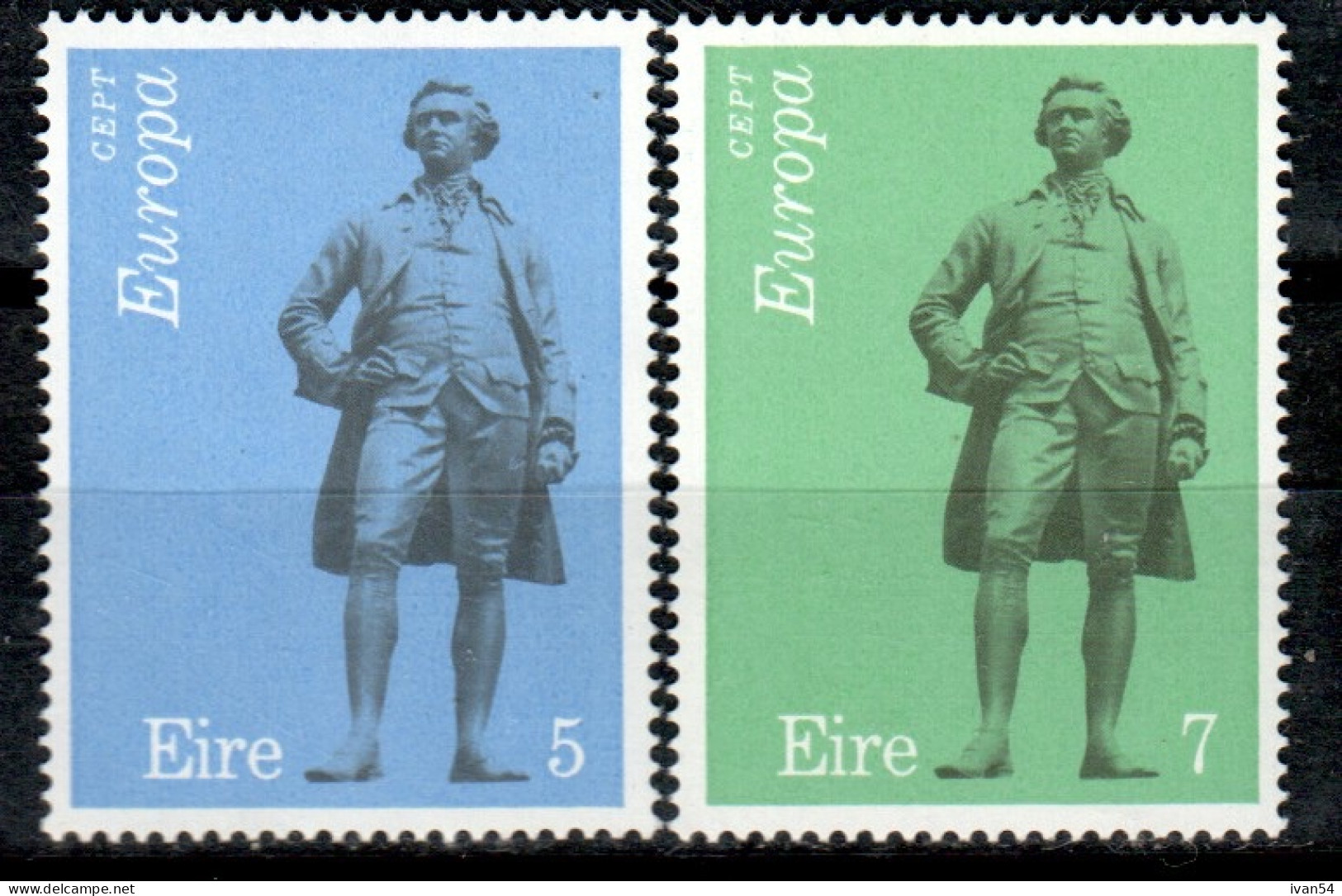 IRELAND : 304-5 : Europe CEPT (1974)  ** MNH  Sculptures - Neufs