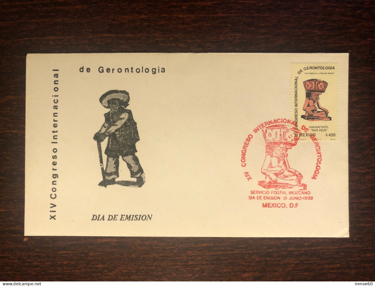 MEXICO FDC COVER 1989 YEAR GERONTOLOGY HEALTH MEDICINE STAMPS - Mexico