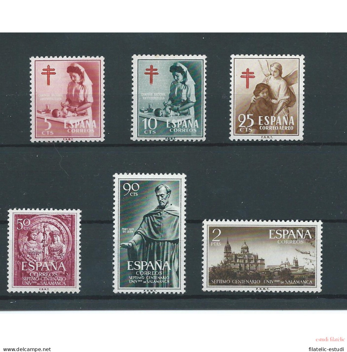 España Spain Año Completo Year Complete 1953 Sin 1124/25 MNH - Annate Complete