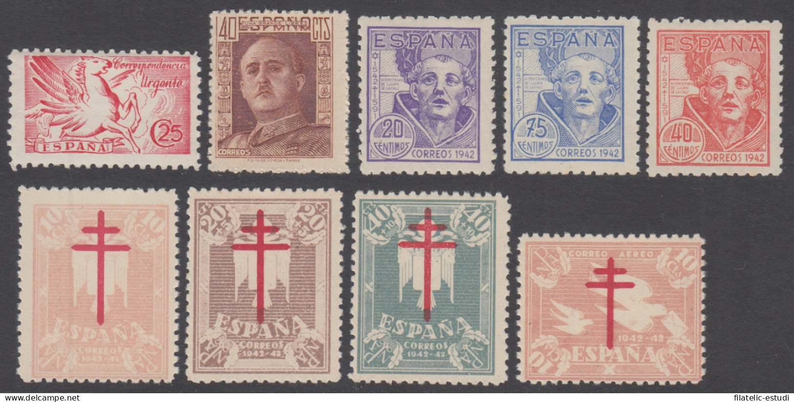 España Spain Año Completo Year Complete 1942 MH - Années Complètes