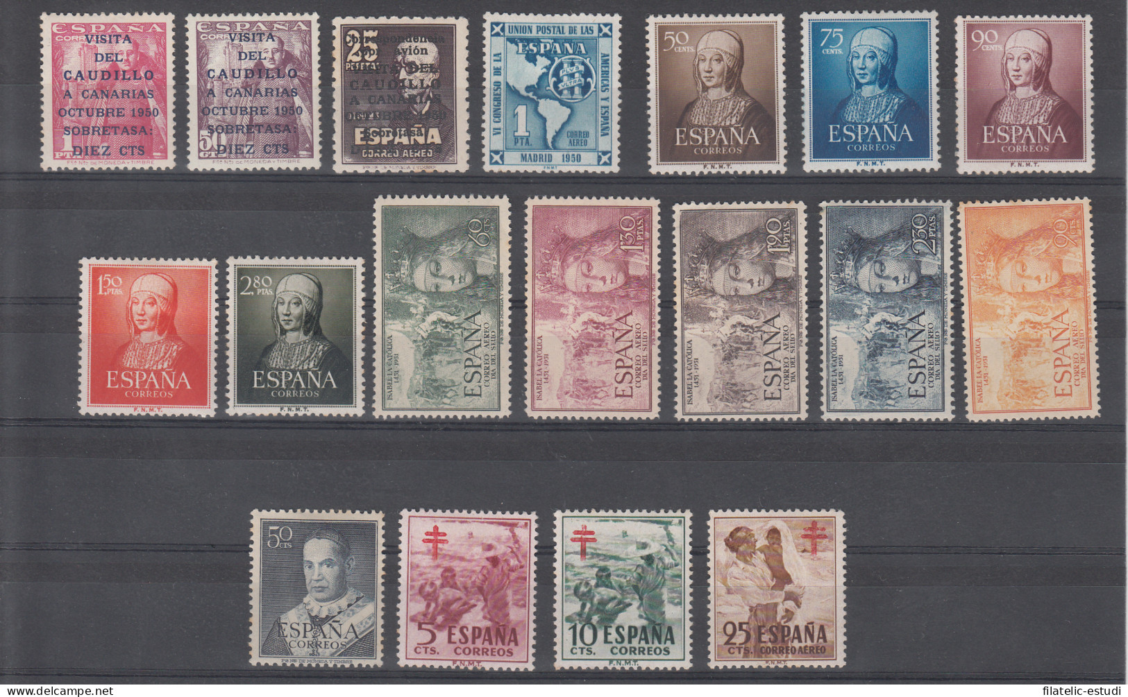 España Spain Año Completo Year Complete 1951 MH - Full Years