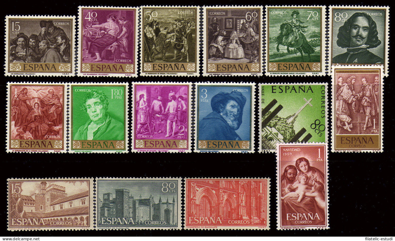 España Spain Año Completo Year Complete 1959 MNH - Volledige Jaargang