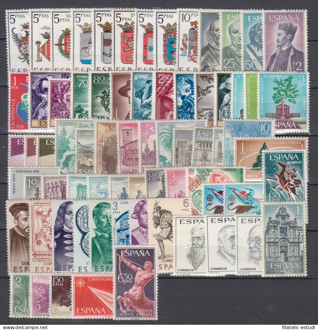 España Spain Año Completo Year Complete1966 MNH - Annate Complete