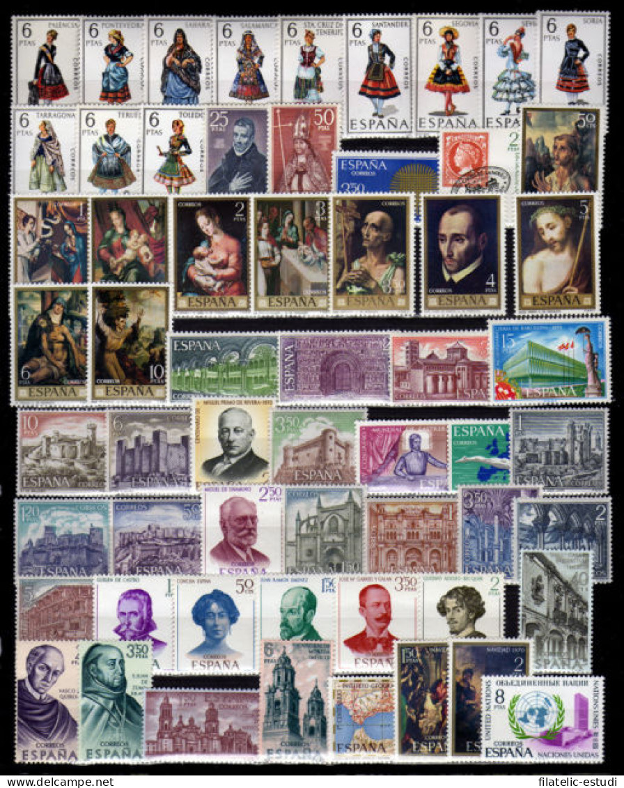 España Spain Año Completo Year Complete 1970 MNH - Full Years