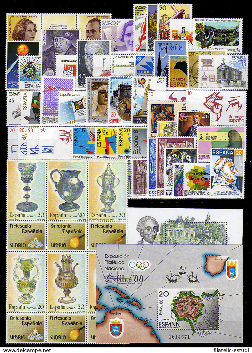 España Spain Año Completo Year Complete 1988 MNH - Années Complètes