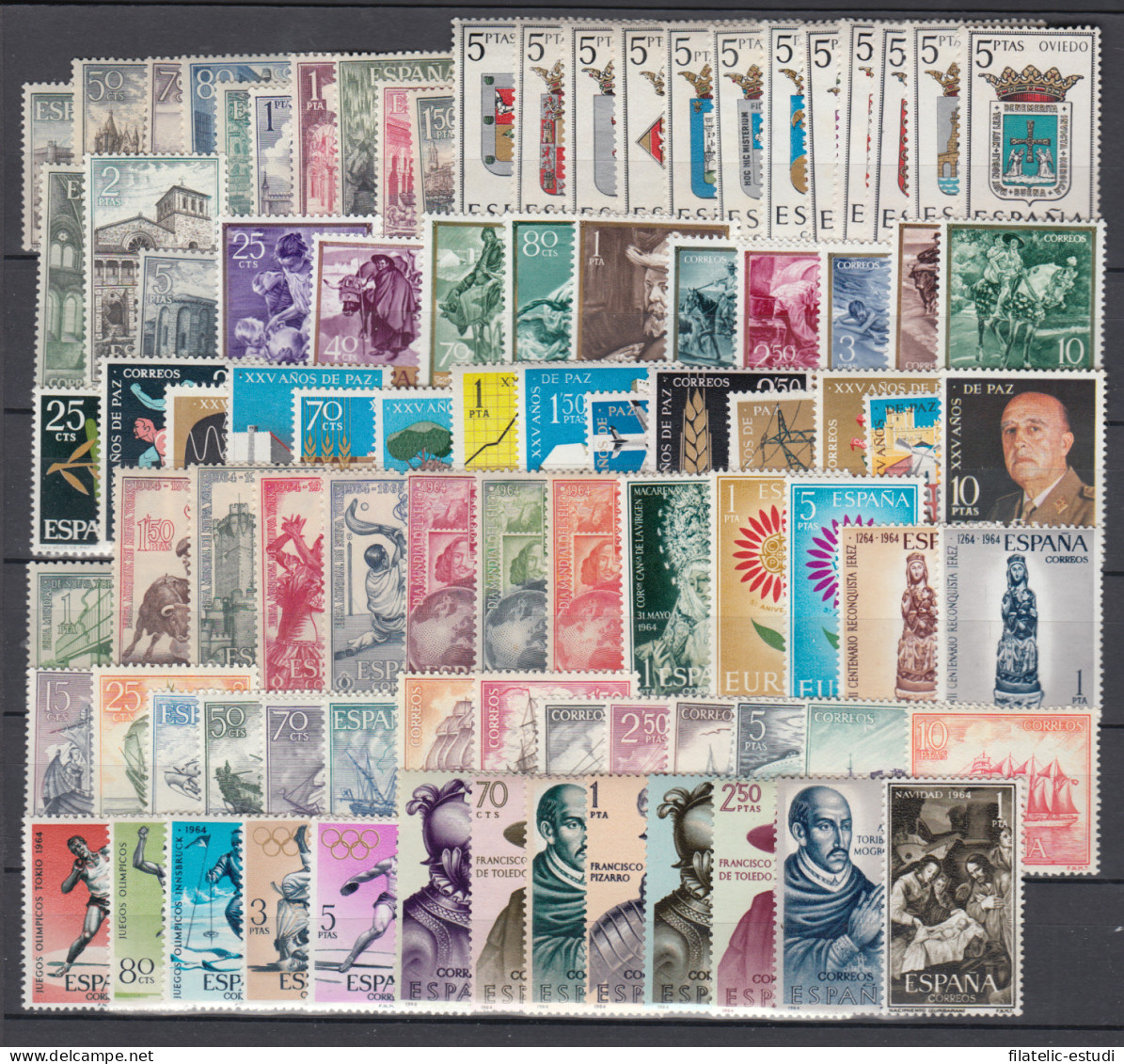 España Spain Año Completo Year Complete 1964 MNH - Full Years