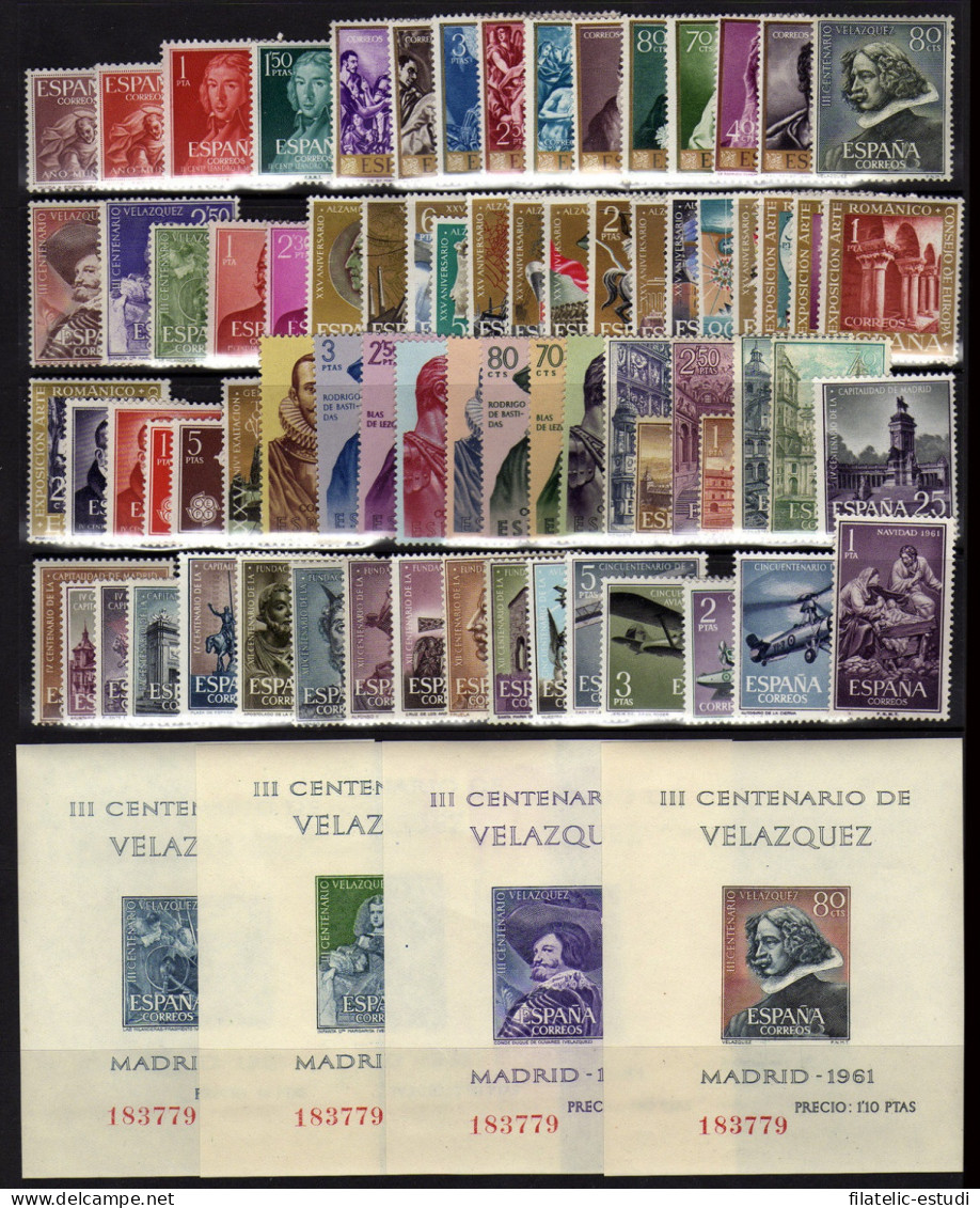 España Spain Año Completo Year Complete 1961 MNH - Volledige Jaargang