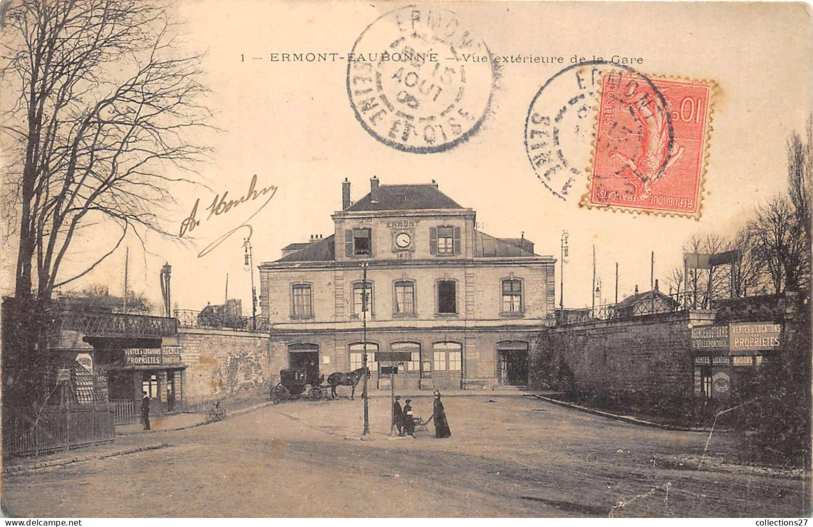 95-ERMONT- VUE EXTERIEURE DE LA GARE - Ermont-Eaubonne