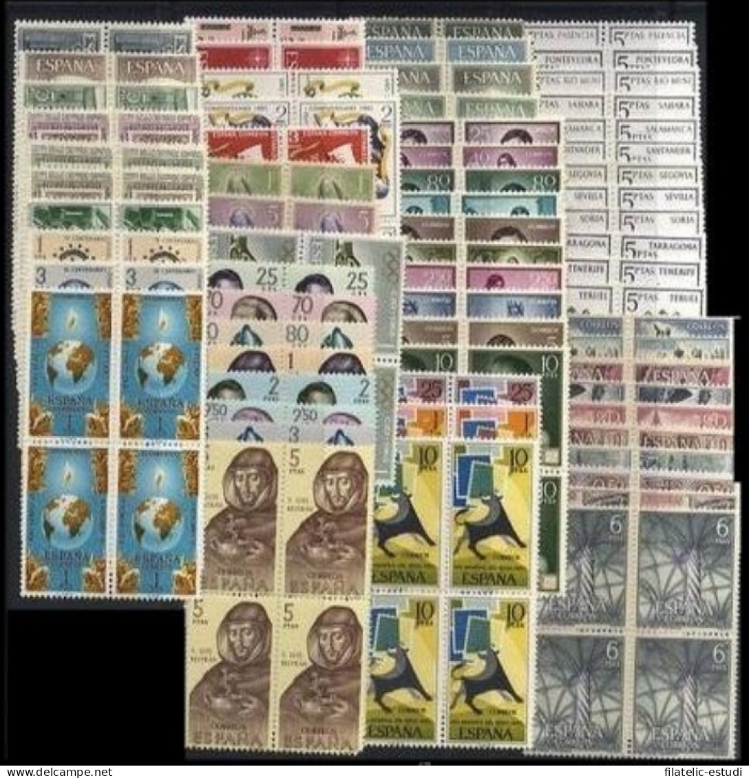 España Spain Año Completo Year Complete 1965  Bl.4 MNH - Annate Complete
