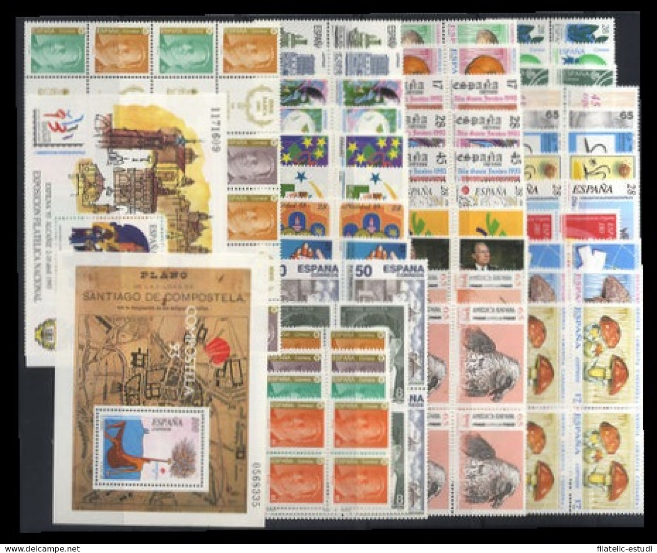 España Spain Año Completo Year Complete 1993 Bl.4 MNH - Ganze Jahrgänge