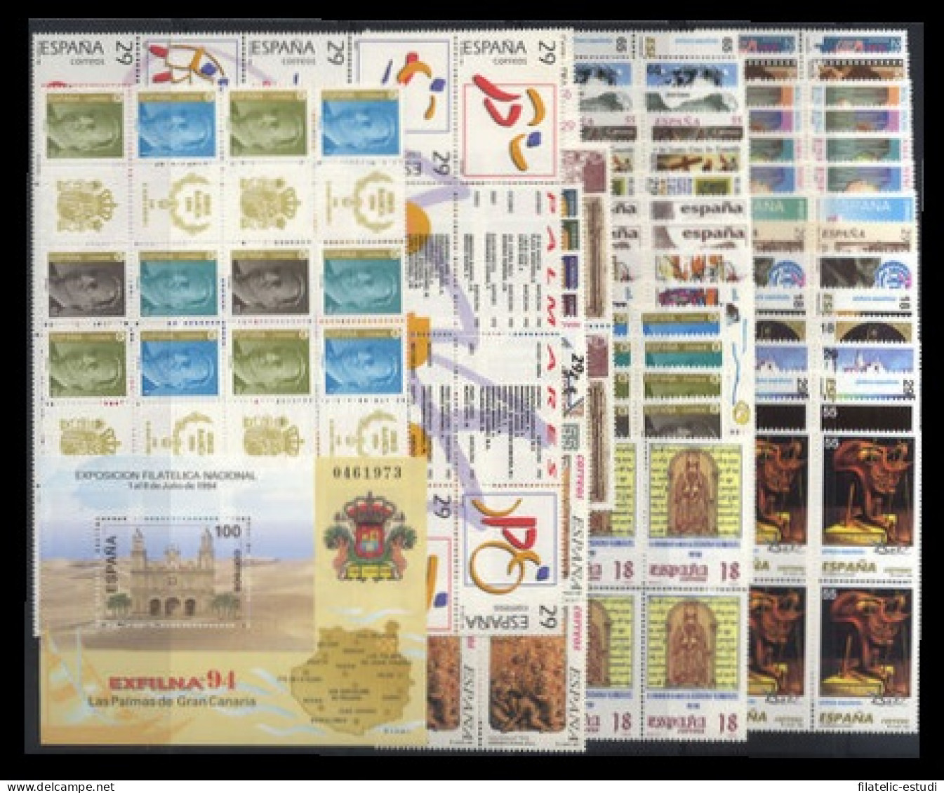 España Spain Año Completo Year Complete 1994 Bl.4 MNH - Annate Complete