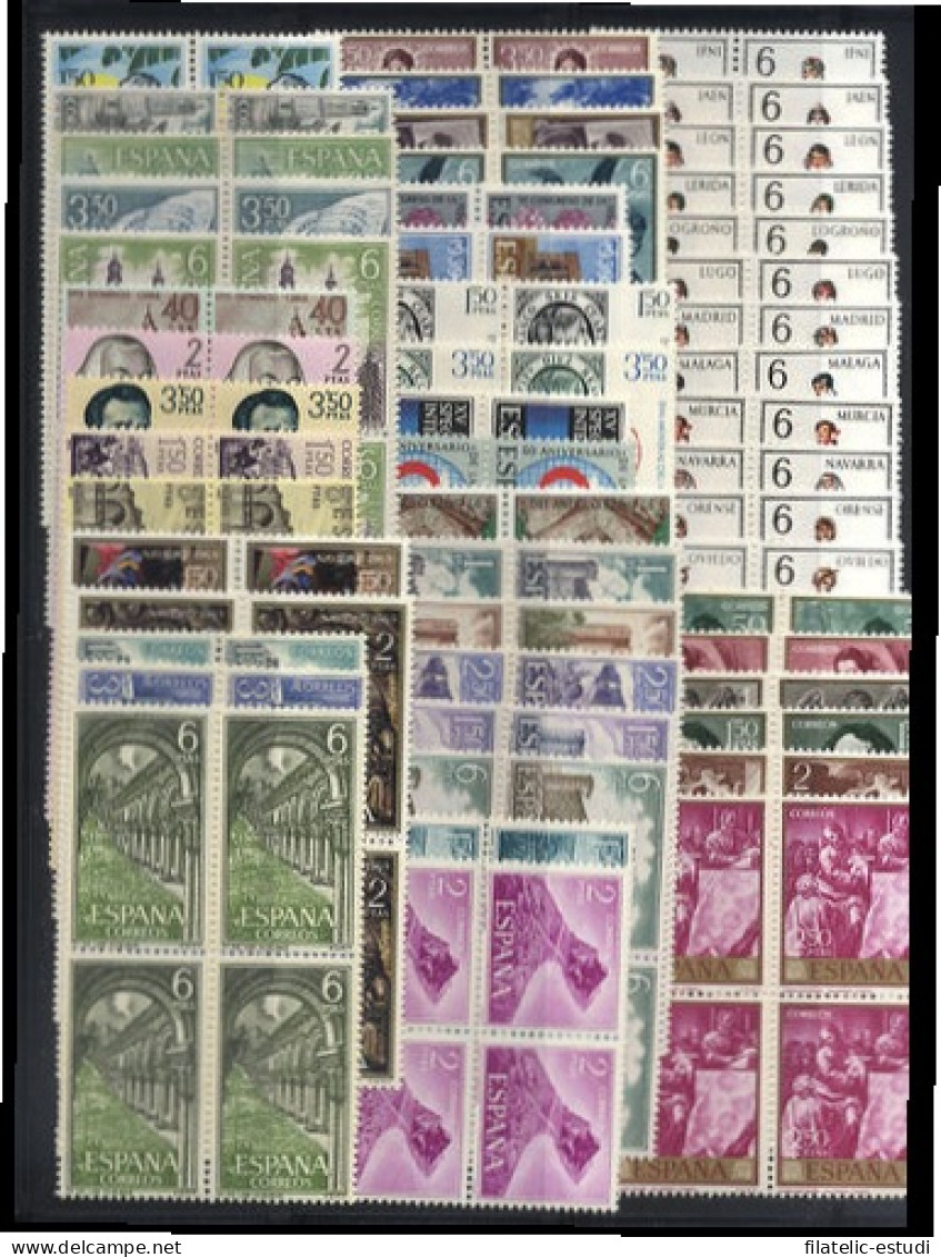 España Spain Año Completo Year Complete 1969 Bl.4 MNH - Años Completos