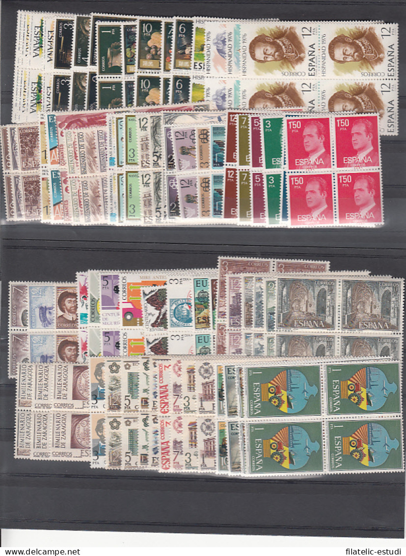 España Spain Año Completo Year Complete 1976 BL.4 MNH - Annate Complete