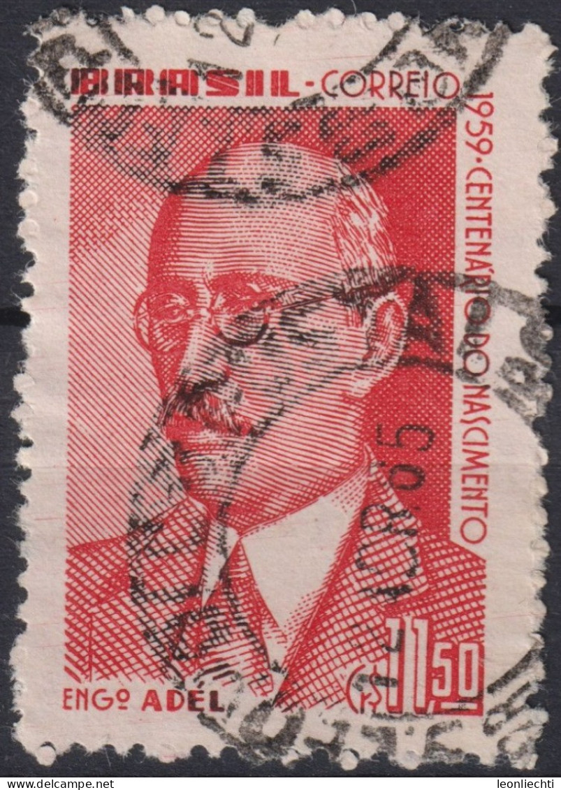 1960 Brasilien ° Mi:BR 976, Sn:BR 906, Yt:BR 690, Adel Pinto (1859-1921), Engineer - Used Stamps
