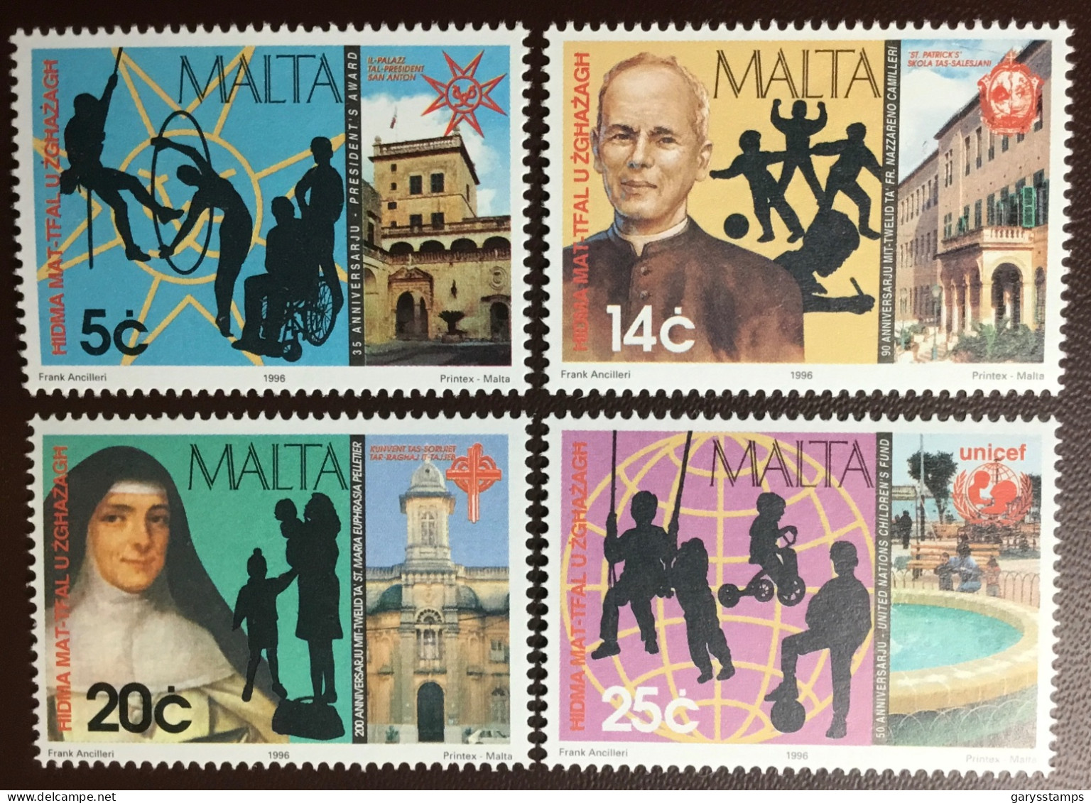 Malta 1996 Youth Charities MNH - Malte