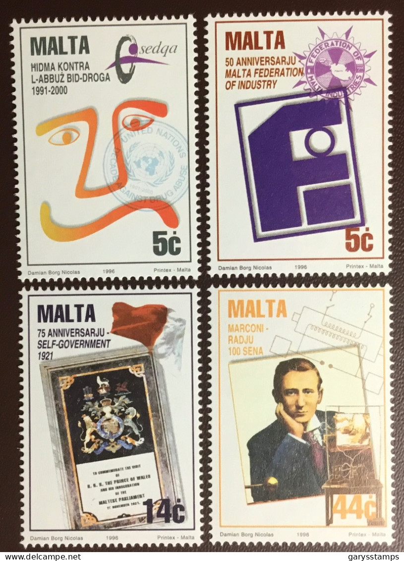 Malta 1996 Anniversaries MNH - Malta