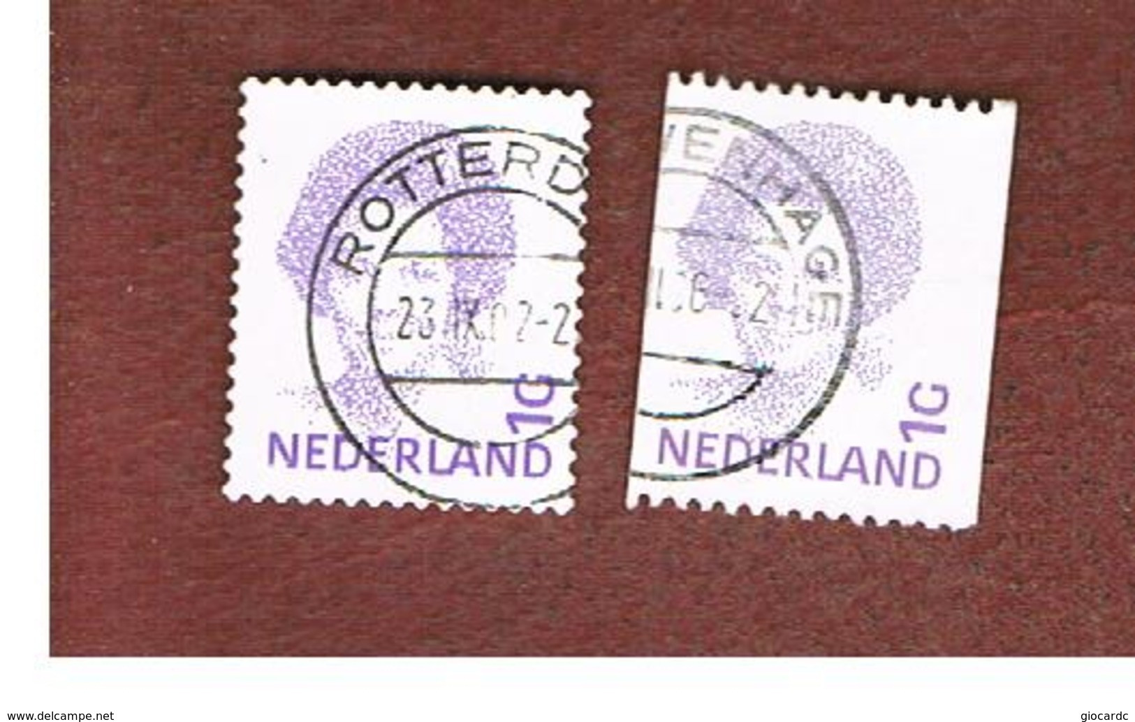 OLANDA (NETHERLANDS) - SG 1598  - 1992  QUEEN BEATRIX 1G  (2 DIFFERENT PERFORATIONS)    -  USED - Oblitérés