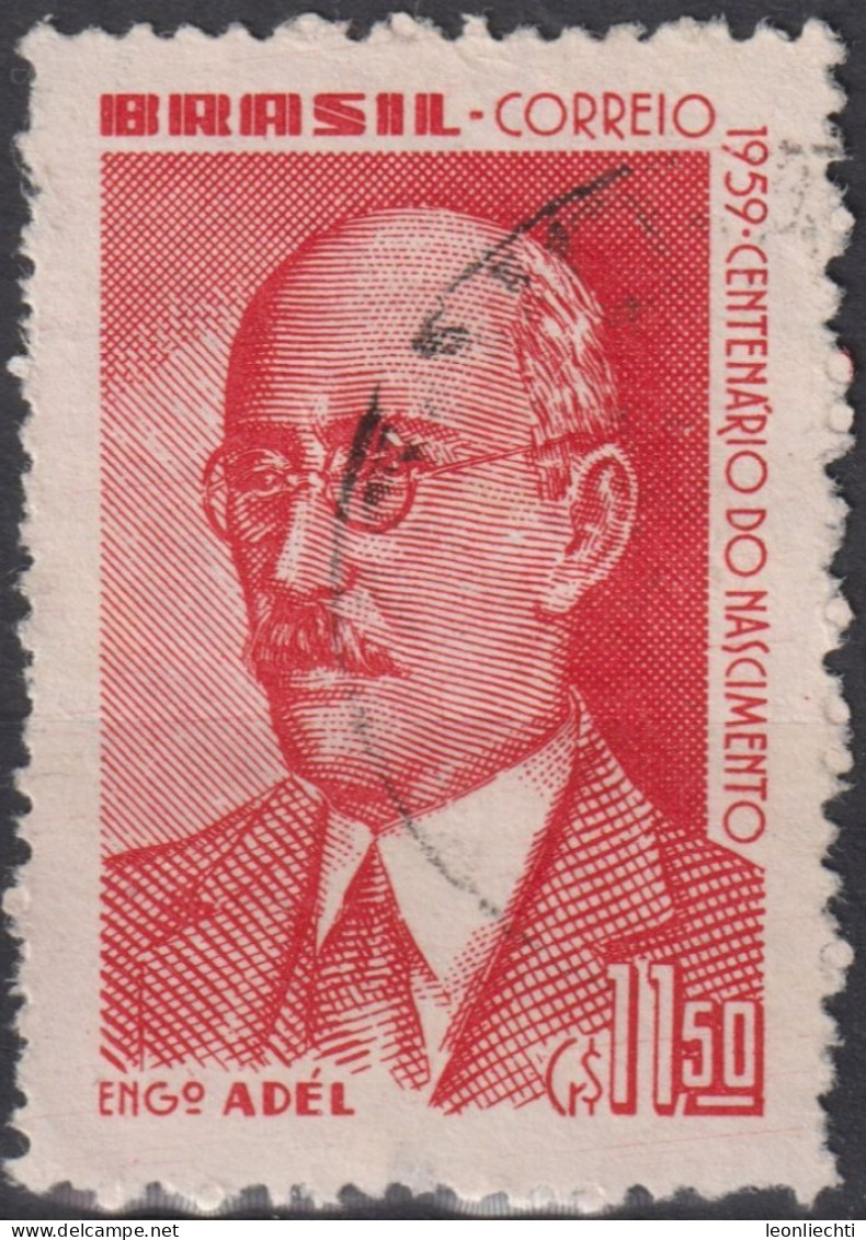 1960 Brasilien ° Mi:BR 976, Sn:BR 906, Yt:BR 690, Adel Pinto (1859-1921), Engineer - Used Stamps