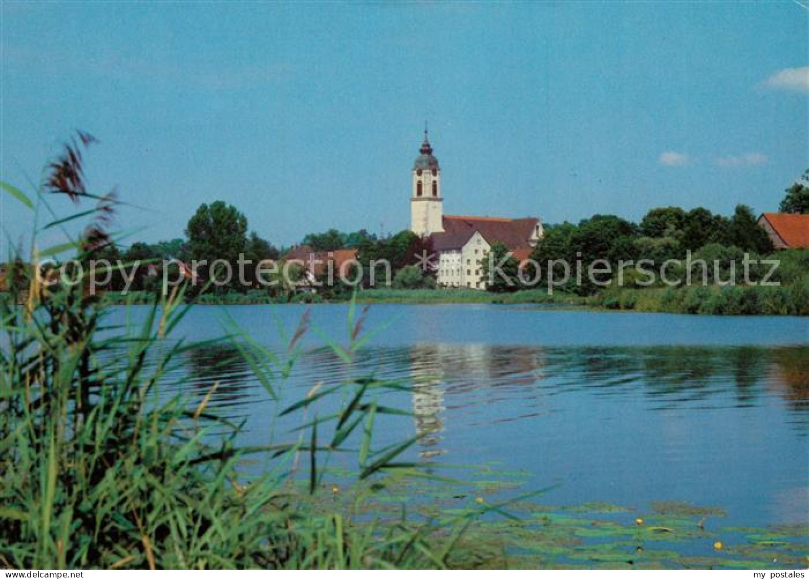 73179214 Kisslegg Uferpartie Zeller See Blick Zur Kirche Kisslegg - Kisslegg