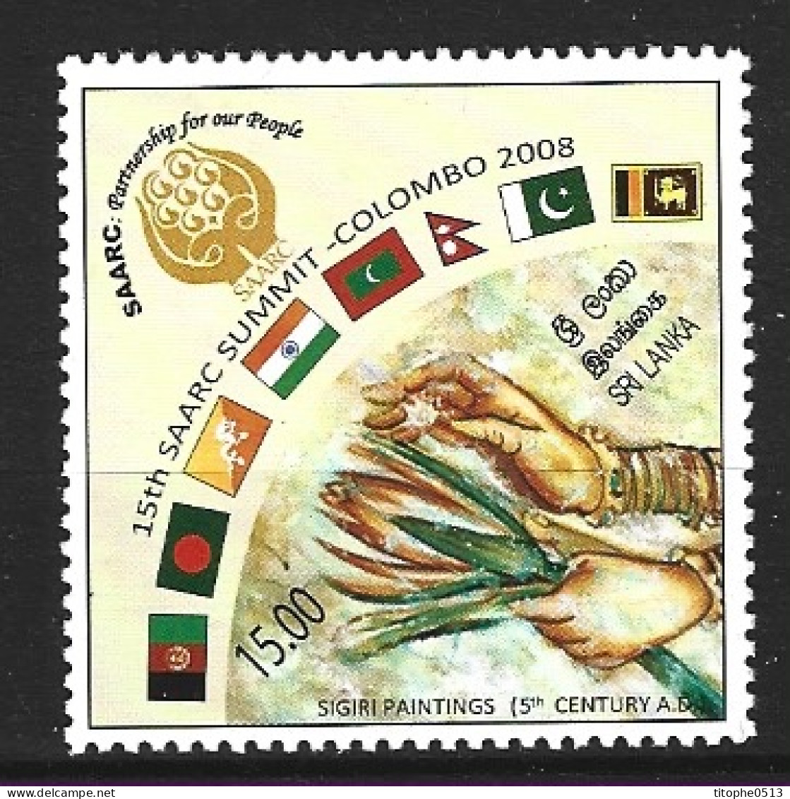 SRI LANKA. N°1658 De 2008. SAARC. - Sri Lanka (Ceylon) (1948-...)