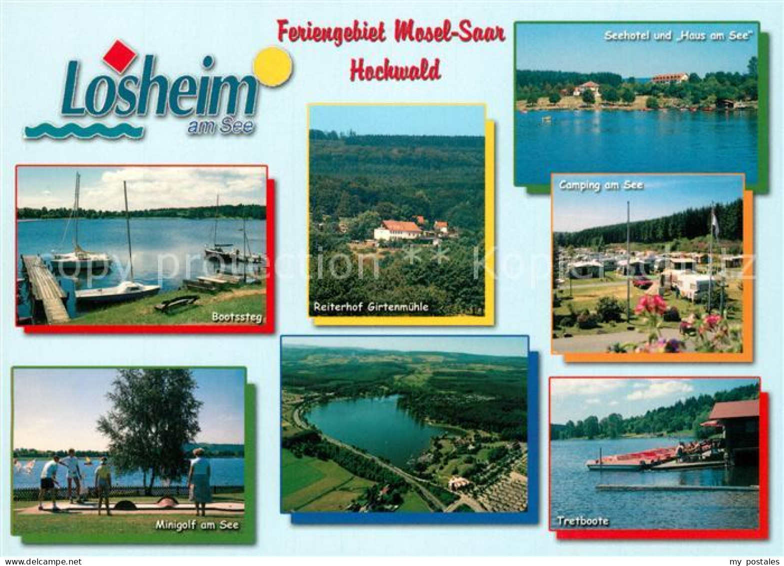 73179151 Losheim See Feriengebiet Mosel Saar Hochwald Bootssteg Minigolf Reiterh - Losheim