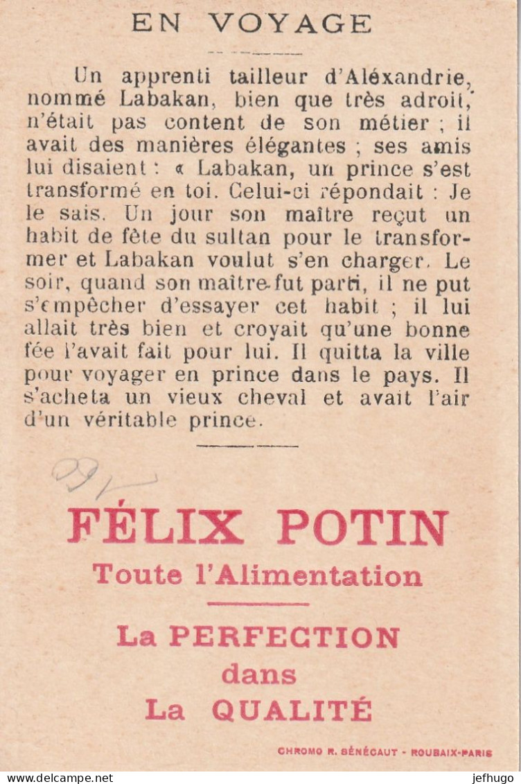 68 - CHROMO FELIX POTIN IEN VOYAGE  .  SCAN - Félix Potin