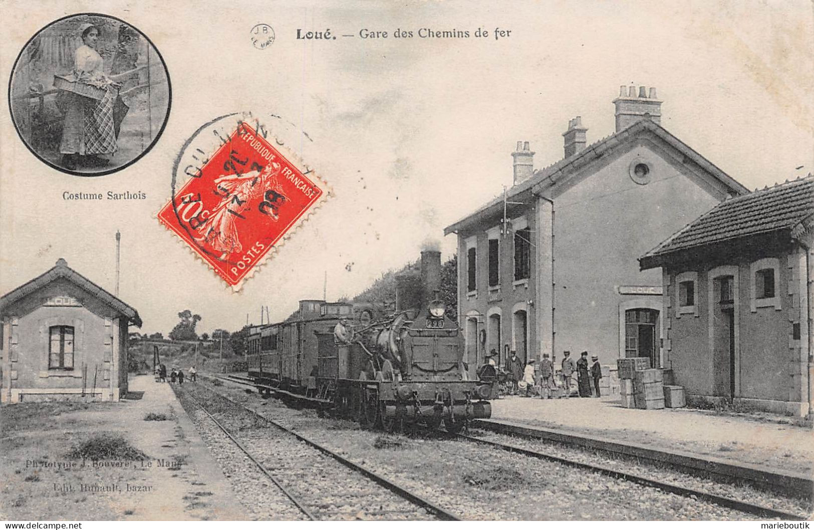 Loué – Gare Des Chemins De Fer  - Loue