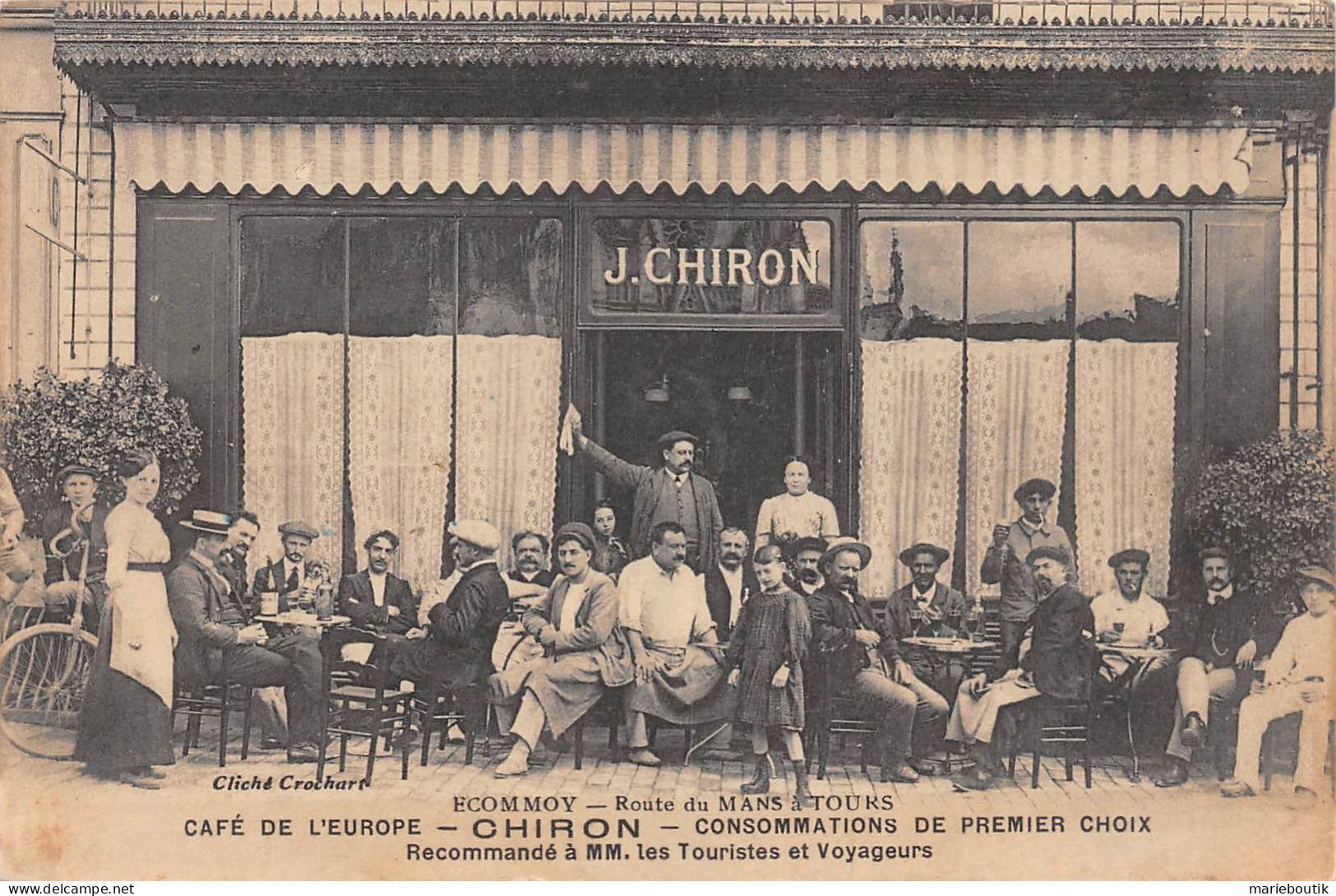 Ecommoy – Café De L'Europe – J. Chiron (1) - Ecommoy