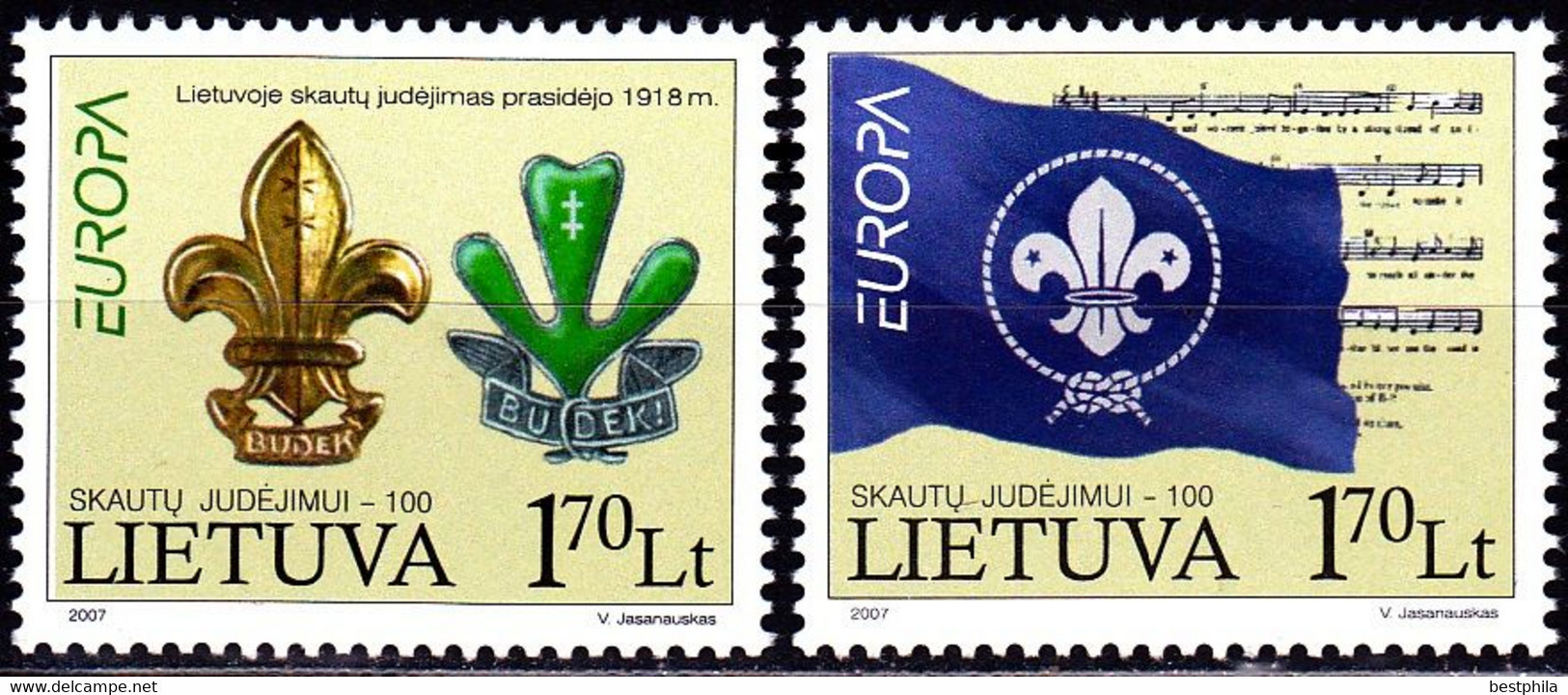 Europa Cept - 2007 - Lithuania, Lietuva - (Scouting) ** MNH - 2007