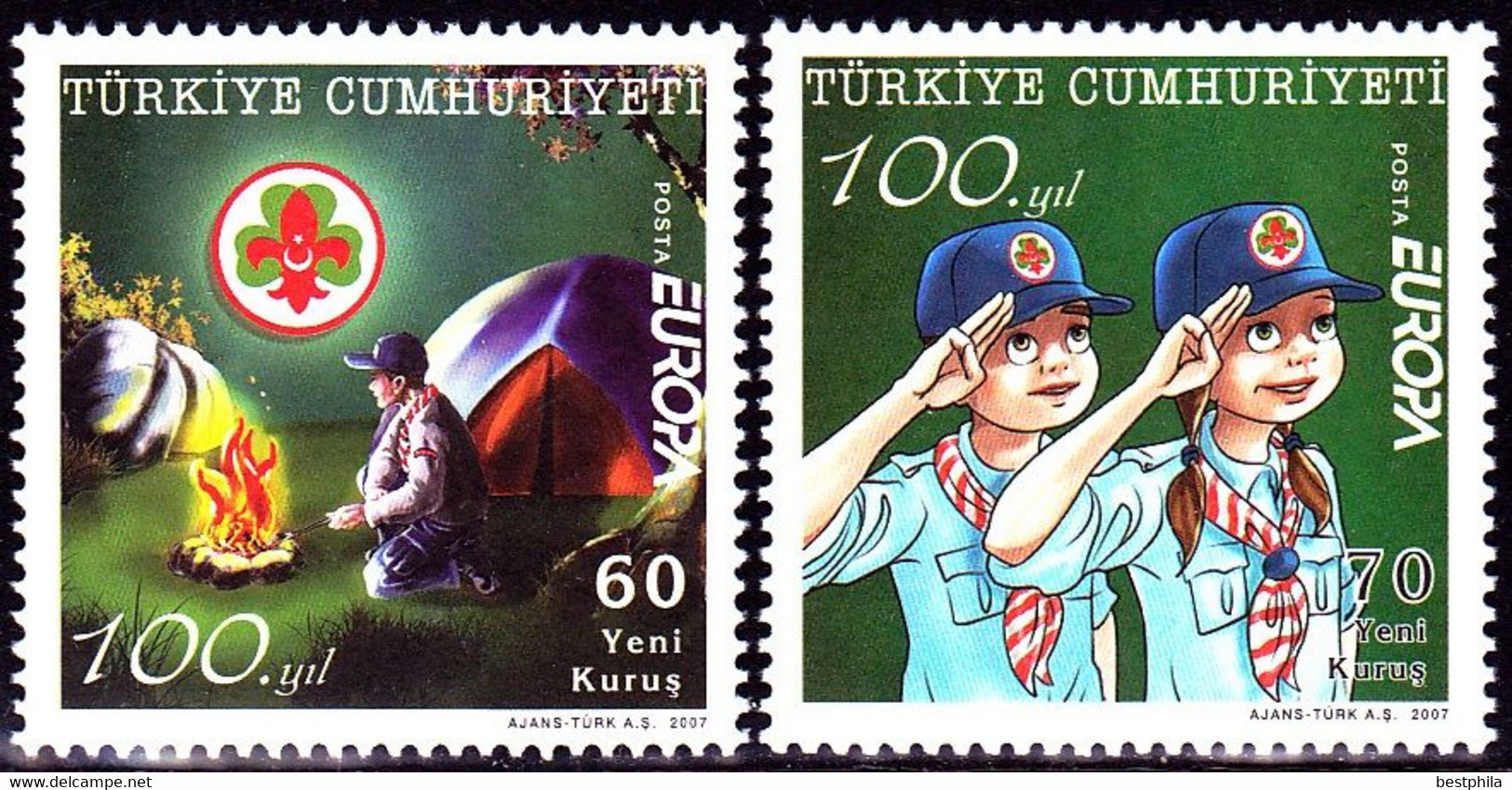 Europa Cept - 2007 - Turkey, Türkei - (Scouting) ** MNH - 2007