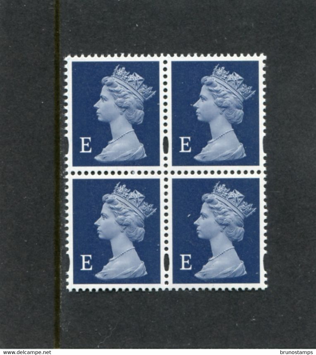 GREAT BRITAIN - 1999  MACHIN  "E"  2B  BLOCK OF 4  MINT NH - Machins