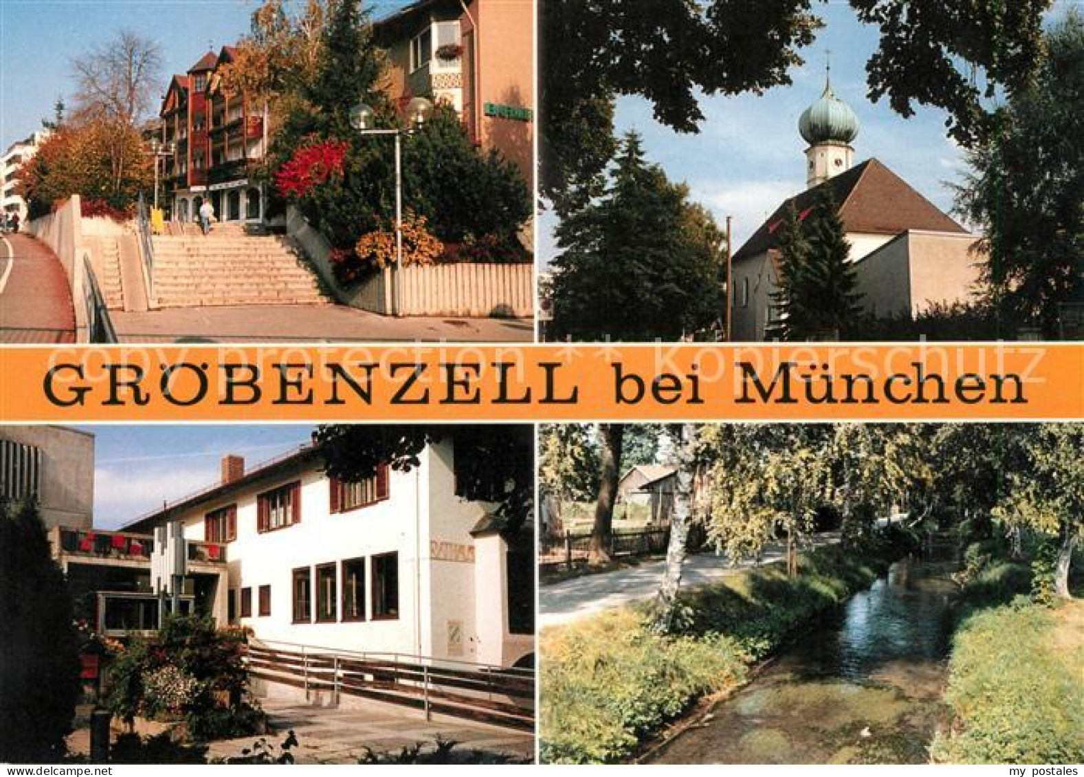 73178943 Groebenzell Rathaus Kirche Groebenzell - Groebenzell