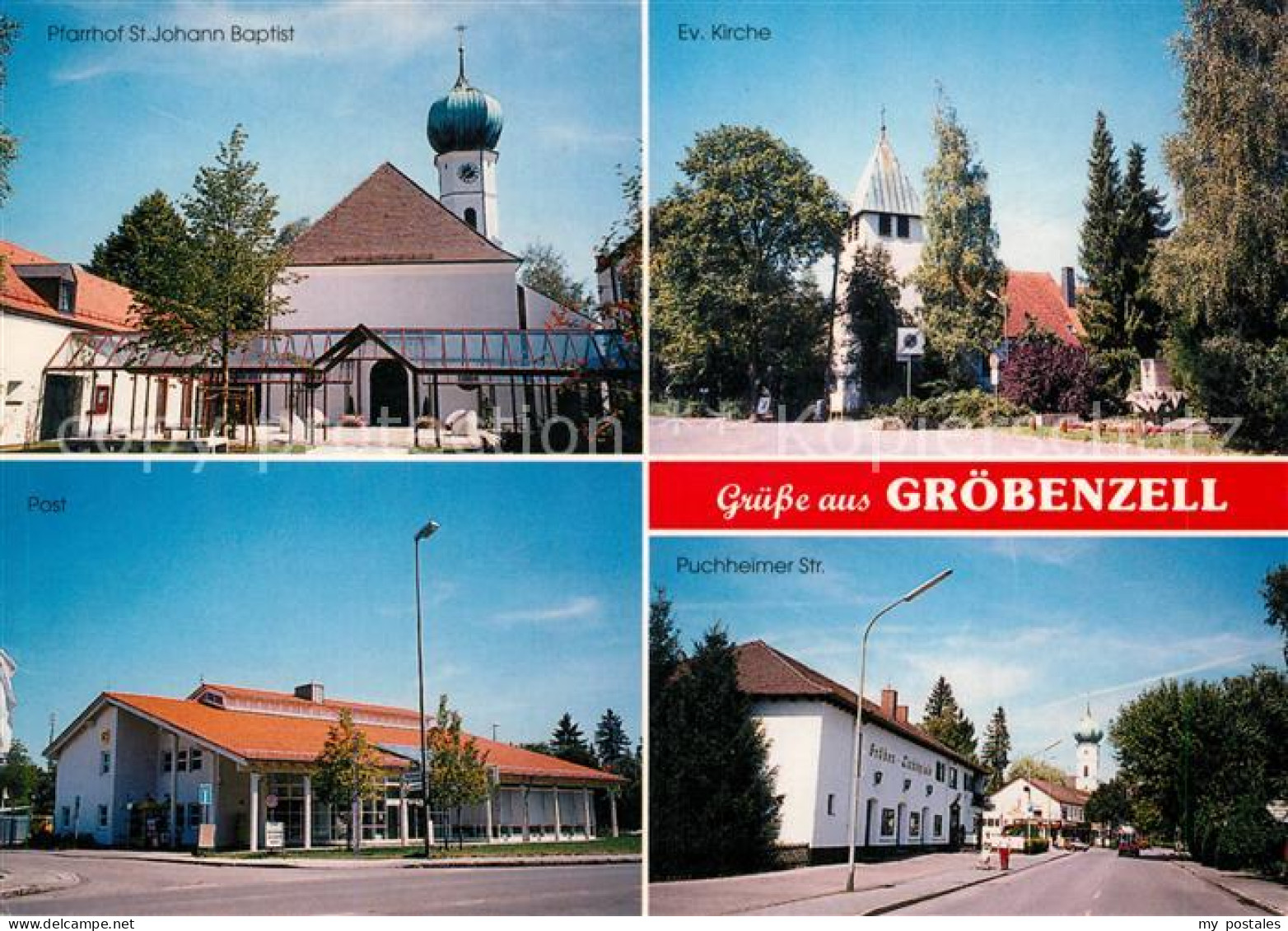 73178942 Groebenzell Puchheimer Str. Evangelische Kirche Pfarrhof St. Johann Bap - Gröbenzell