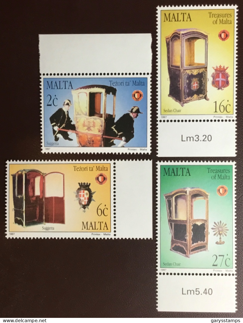 Malta 1997 Sedan Chairs MNH - Malte