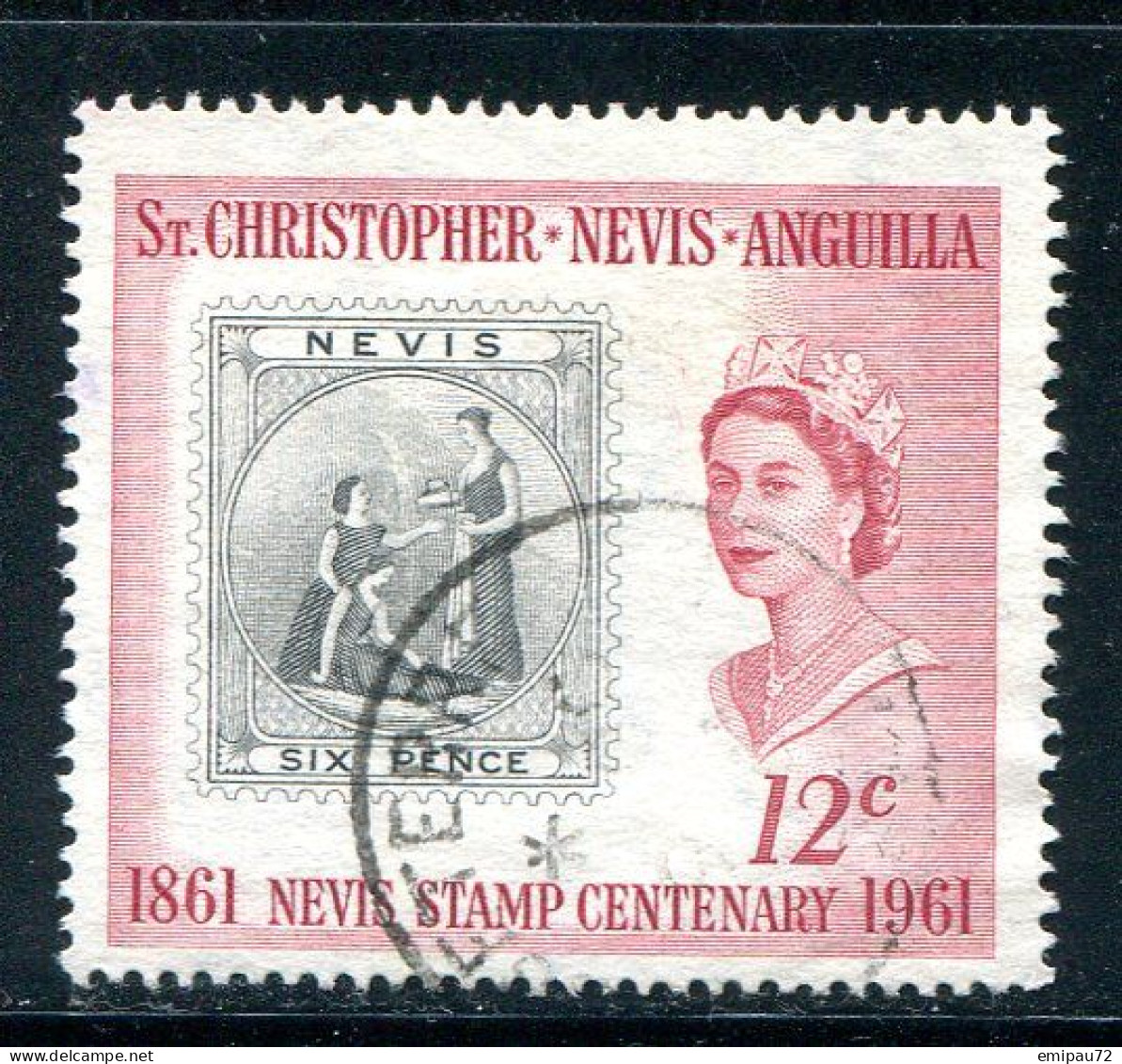 SAINT CHRISTOPHE-NEVIS-ANGUILLA- Y&T N°155- Oblitéré - St.Christopher, Nevis En Anguilla (...-1980)