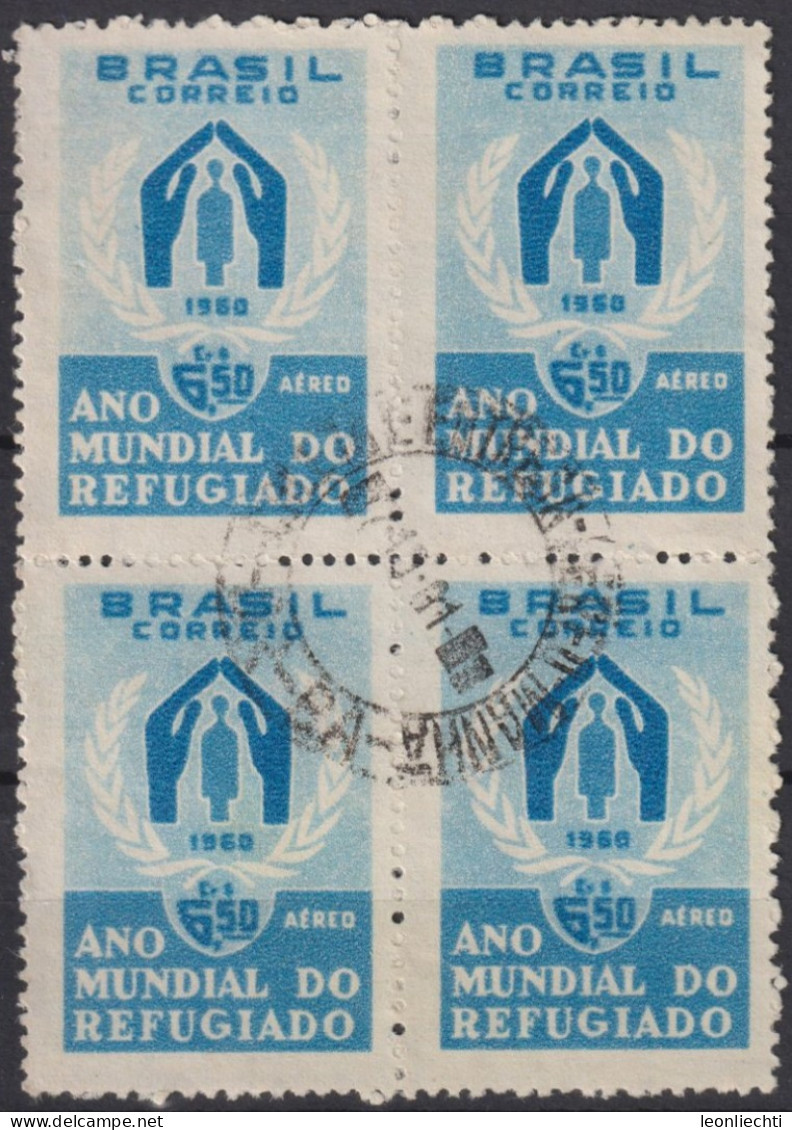 1960 Brasilien AEREO ° Mi:BR 977, Sn:BR C94, Yt:BR PA82, World Refugee Year - Usados