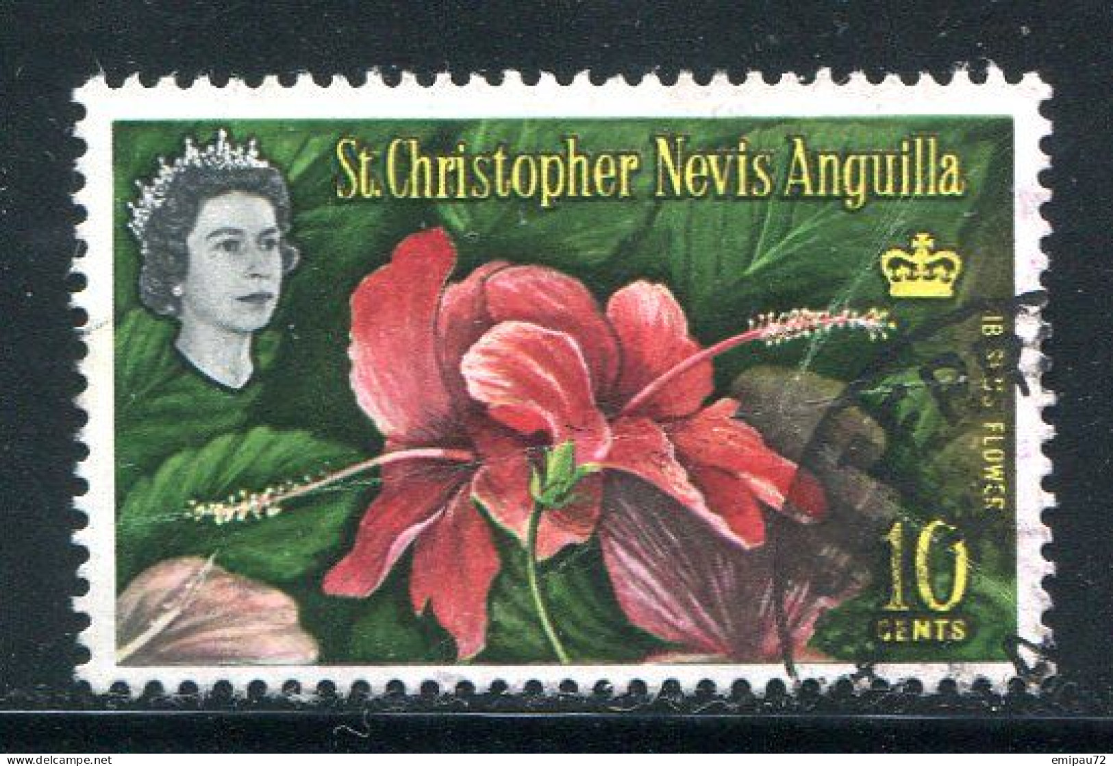 SAINT CHRISTOPHE-NEVIS-ANGUILLA- Y&T N°166- Oblitéré - St.Cristopher-Nevis & Anguilla (...-1980)