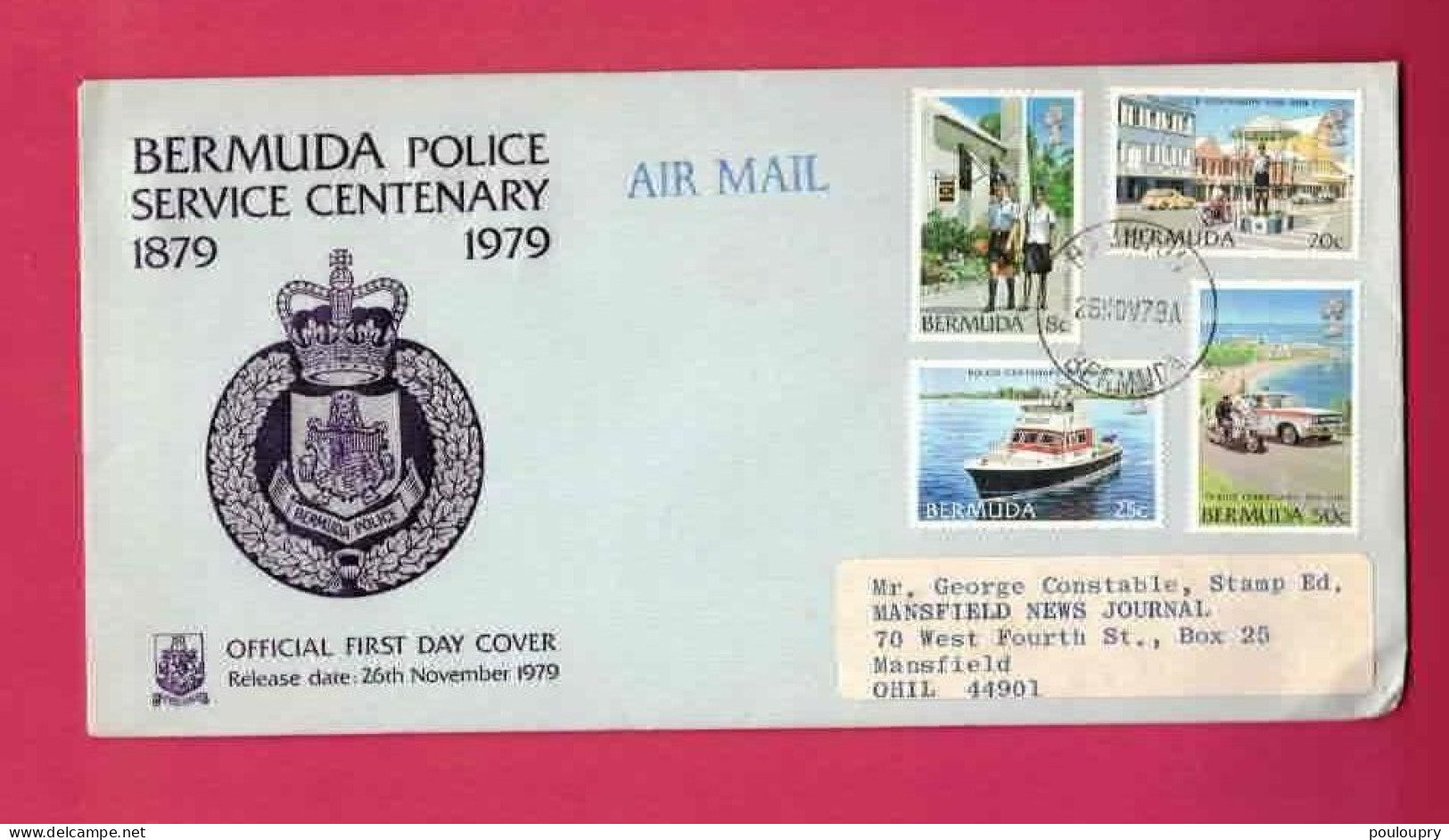 FDC De 1979 Des Bermudes - Bermuda Police Service Centenary - Police - Gendarmerie