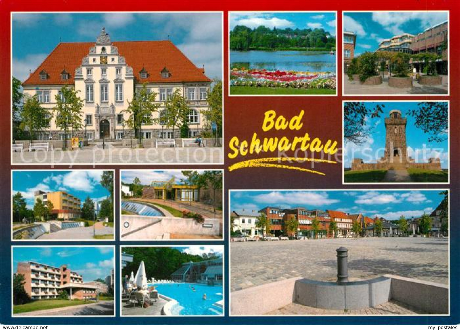 73178450 Bad Schwartau Amtsgericht Therme Seeufer Innenstadt Platz Turm Bad Schw - Bad Schwartau