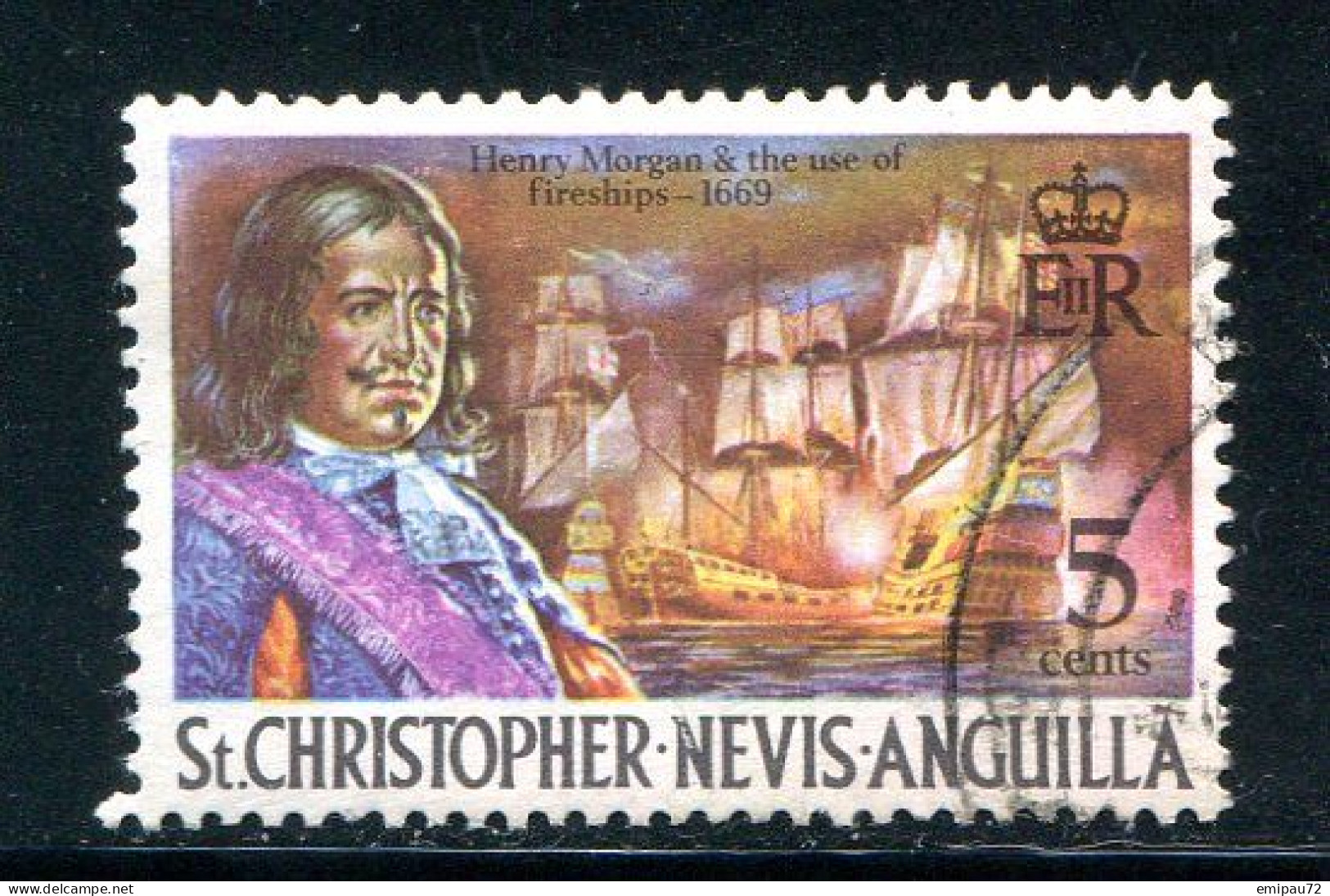 SAINT CHRISTOPHE-NEVIS-ANGUILLA- Y&T N°225- Oblitéré - St.Christopher, Nevis En Anguilla (...-1980)