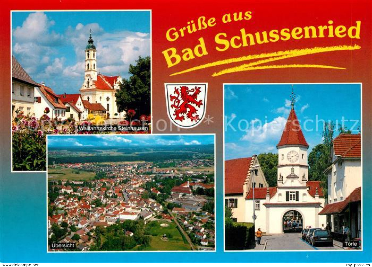 73178443 Bad Schussenried Wallfahrtskirche Steinhausen Toerle Wappen Moorheilbad - Bad Schussenried