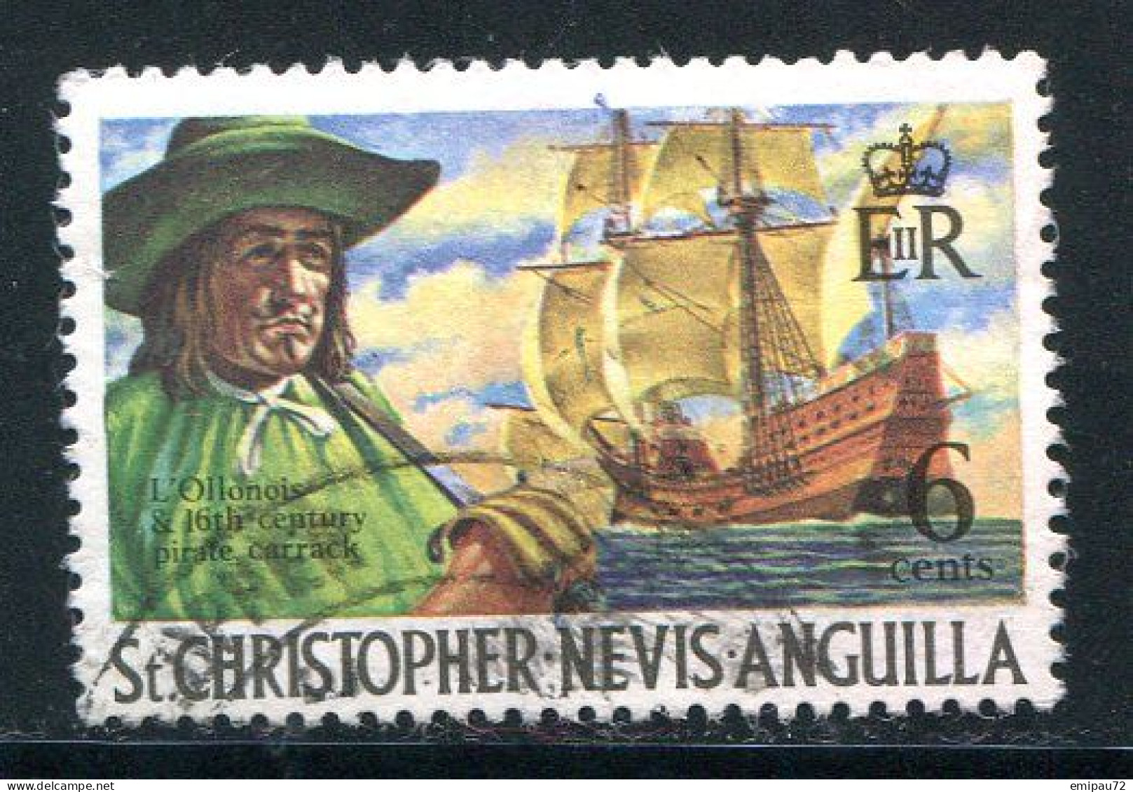 SAINT CHRISTOPHE-NEVIS-ANGUILLA- Y&T N°226- Oblitéré - St.Christopher-Nevis-Anguilla (...-1980)