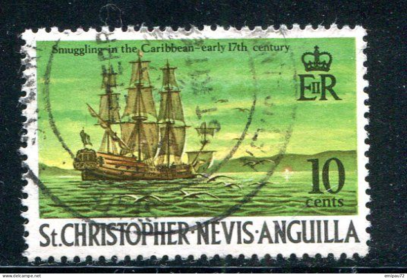 SAINT CHRISTOPHE-NEVIS-ANGUILLA- Y&T N°227- Oblitéré - St.Cristopher-Nevis & Anguilla (...-1980)