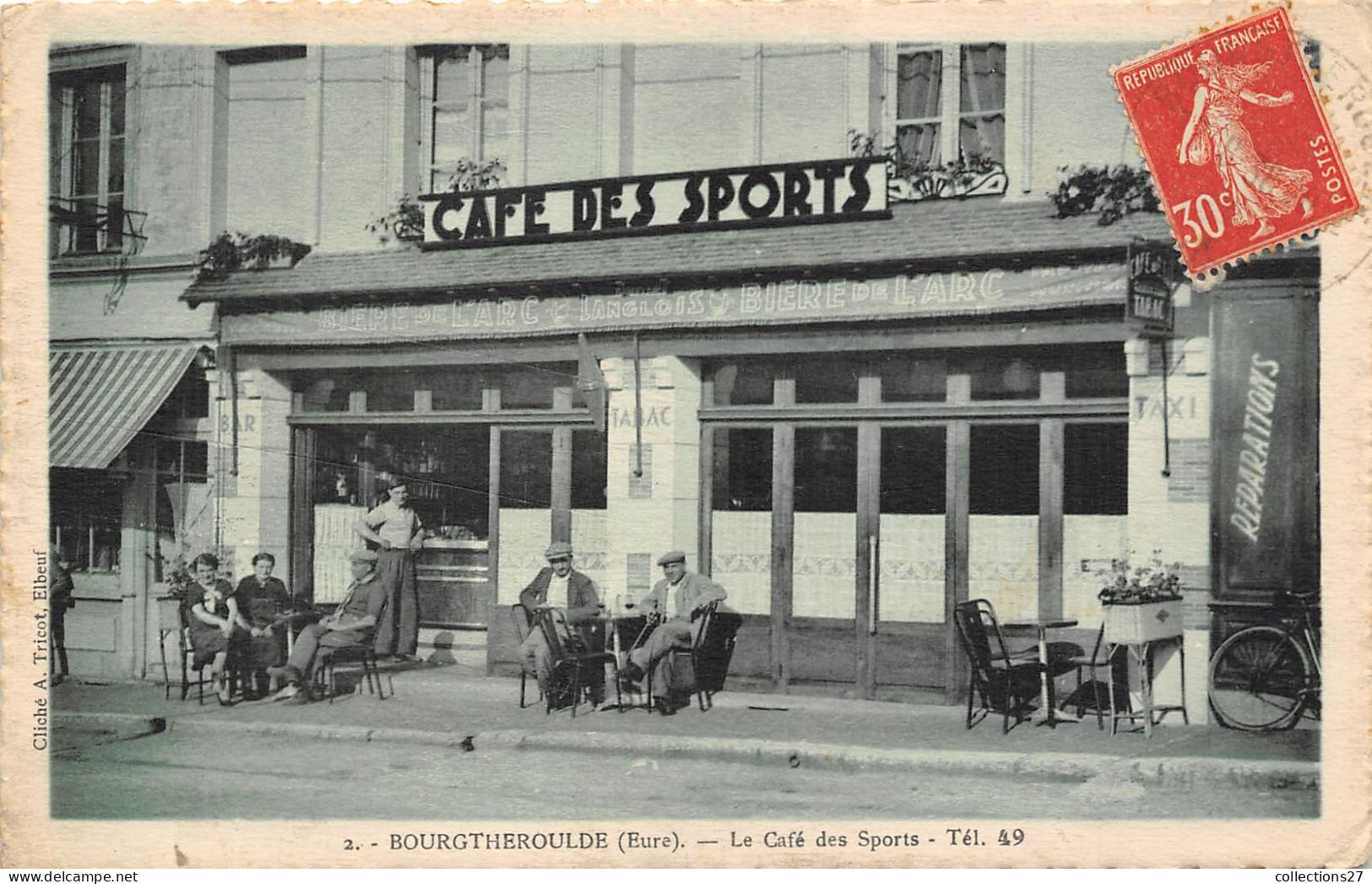 27-BOURGTHEROULDE- LE CAFE DES SPORTS - Bourgtheroulde