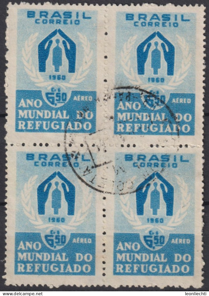 1960 Brasilien AEREO ° Mi:BR 977, Sn:BR C94, Yt:BR PA82, World Refugee Year - Posta Aerea (società Private)