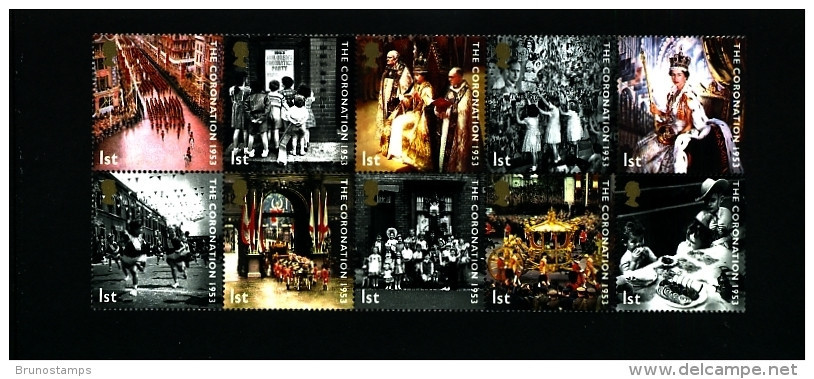 GREAT BRITAIN - 2003  CORONATION  BLOCK  MINT NH - Blocks & Kleinbögen