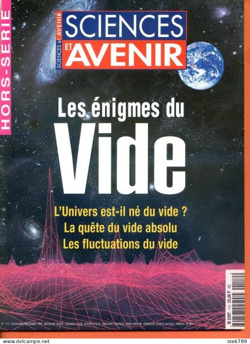 Sciences Et Avenir N° 112 Hors Série  1997 Les énigmes Du Vide - Wetenschap