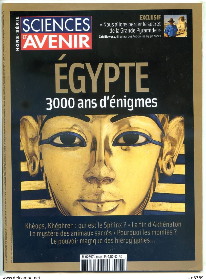 Sciences Et Avenir N° 165 Hors Série 2011 EGYPTE 3000 Ans D'énigmes - Wetenschap