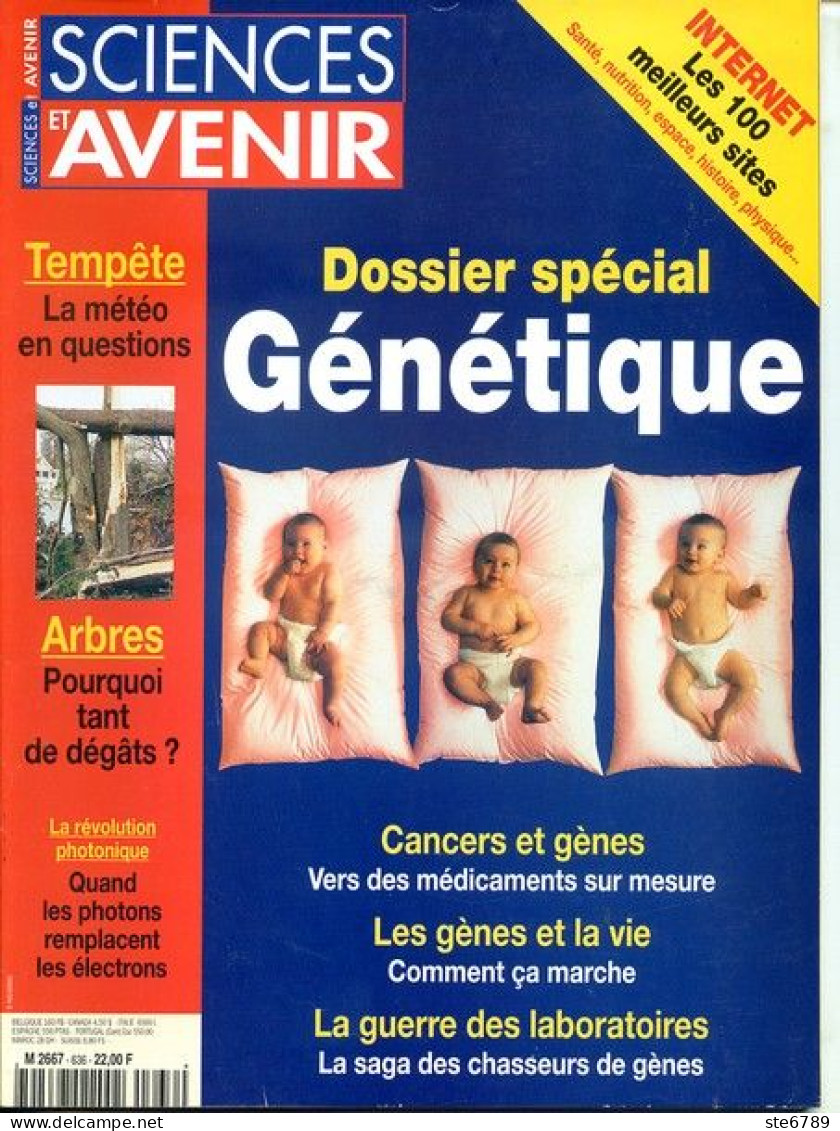 Sciences Et Avenir N° 636 Fevrier 2000 Dossier Spécial Génétique , Tempete Meteo Dégats - Science